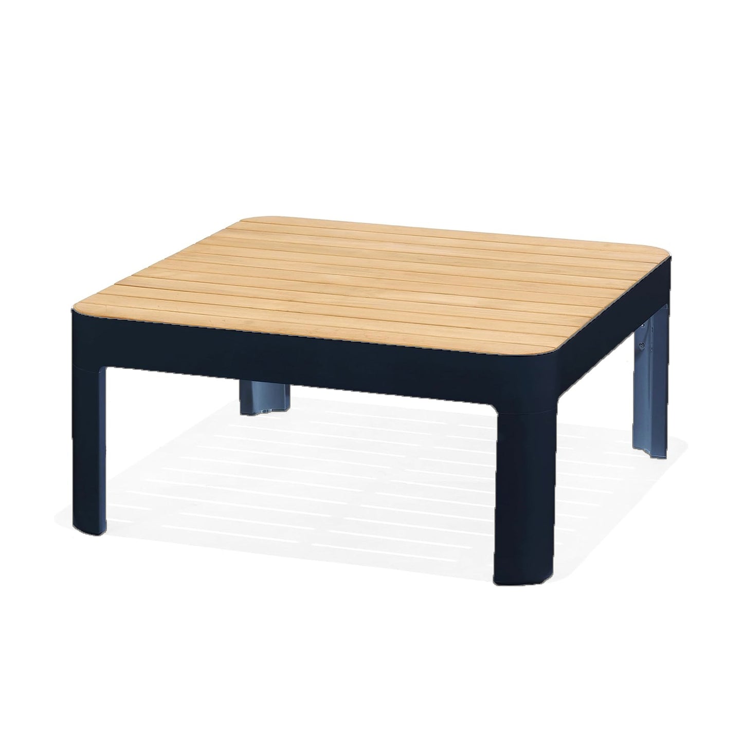 Teak Wood | Ideal for Patio and Indoors Gubbio 1-Piece Outdoor Square Side Table