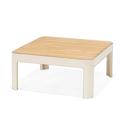 Teak Wood | Ideal for Patio and Indoors Gubbio 1-Piece Outdoor Square Side Table