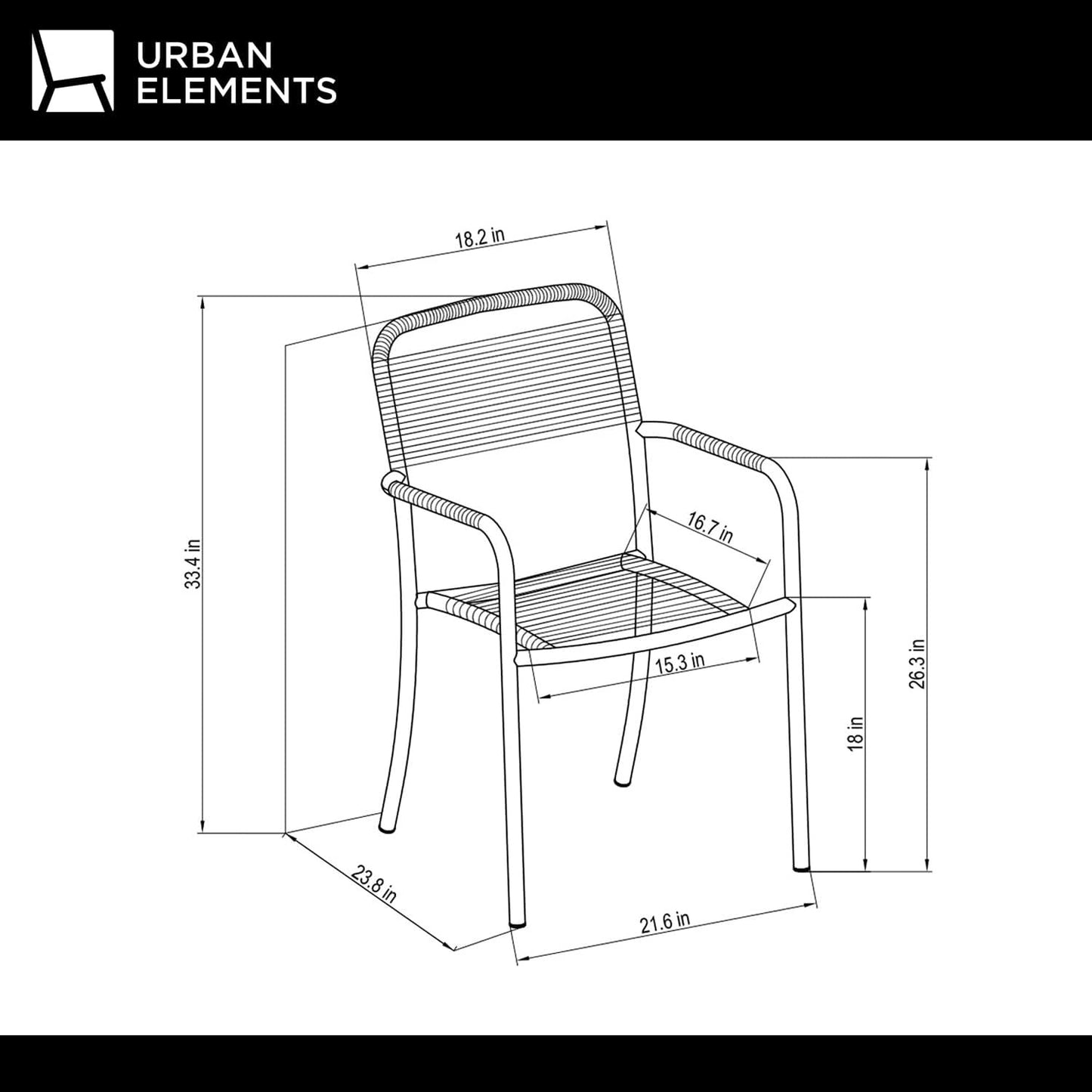 Eternal Patio Set | Teak Finish, Aluminum Chairs | Outdoor Dining, 7-Piece Grey