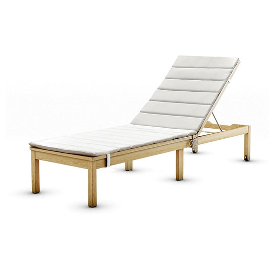 Viollete Wood Outdoor Lounge Chair | Teak Finish 100% FSC Eucalyptus Lounger | Tanning Chair, Chaise Lounge Chairs, Ideal for Patio