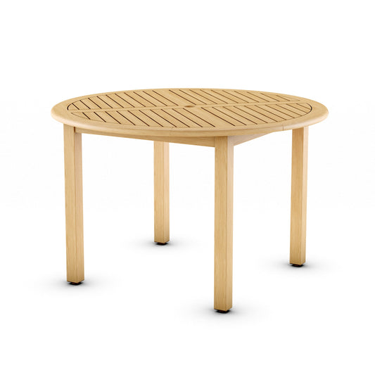 Vita Outdoor Dining Table | Teak Finish, Round, FSC Eucalyptus